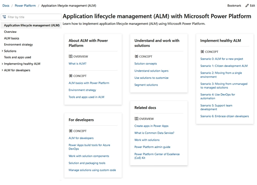 ALM Microsoft Power Platform