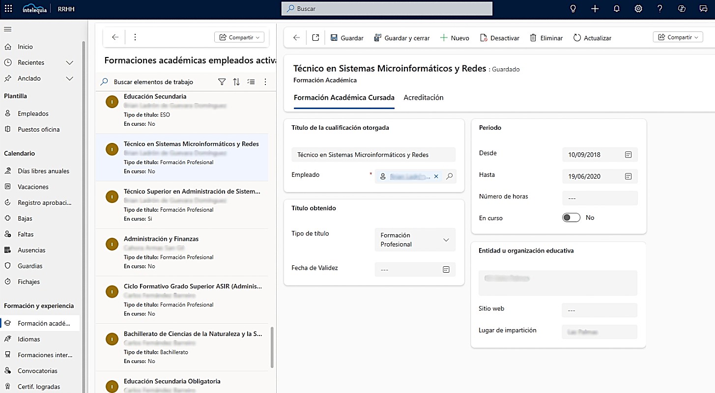 Formación automatizada de los empleados con el software de RRHH Emplogest