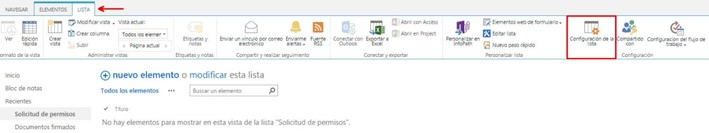 Configurar lista para solicitud de vacaciones (RRHH) en Sharepoint Online (Microsoft)