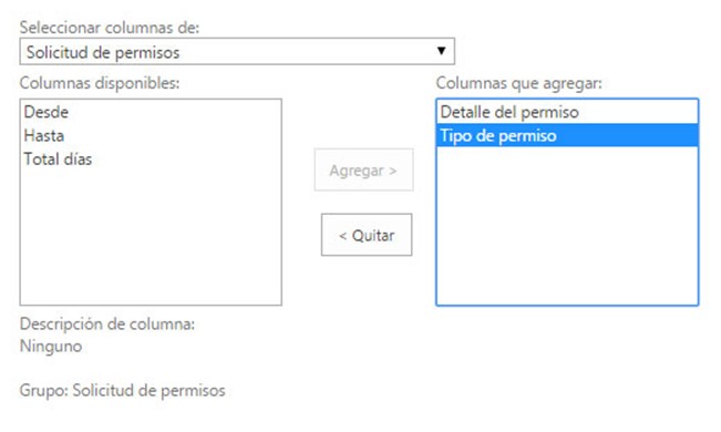Configuración de Sharepoint Online para solicitud vacaciones