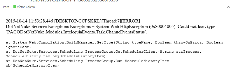 DotNetNuke - Log4net y alertas de errores DotNetNuke - Log4net y alertas de errores