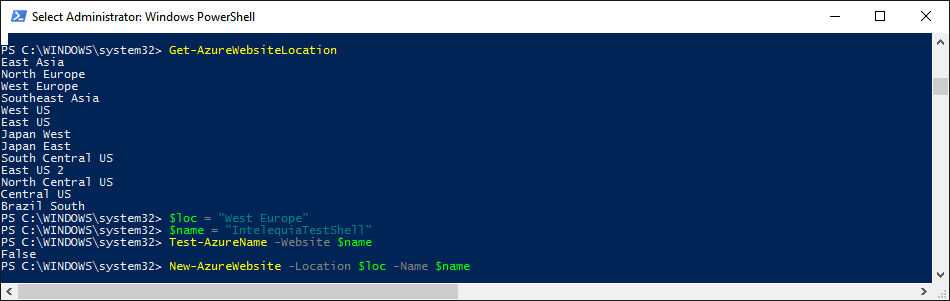 Cómo crear sitio web Azure