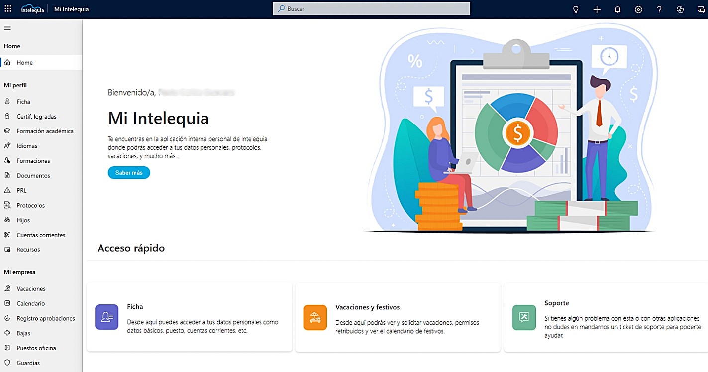 Portal para el empleado de Emplogest