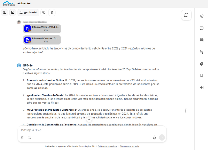 IA Intelewriter utilizando OpenAI GPT-4o-mini