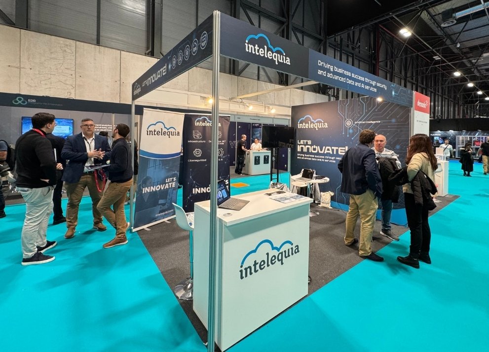 Madrid Tech Show 2025 stand de Intelequia Madrid Tech Show 2025 stand de Intelequia
